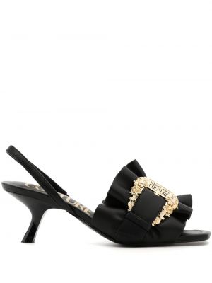 Sandále s volánmi s prackou Versace Jeans Couture