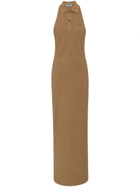 Bavlněné dlouhé šaty Prada