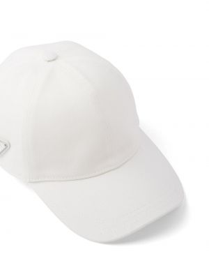 Kepurė su snapeliu Prada balta