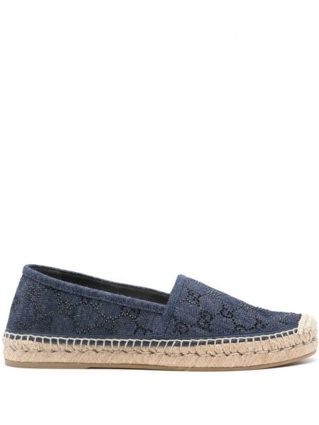 Kristaller espadril Gucci mavi