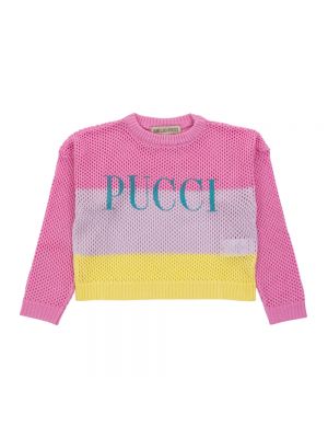 Różowy sweter Emilio Pucci