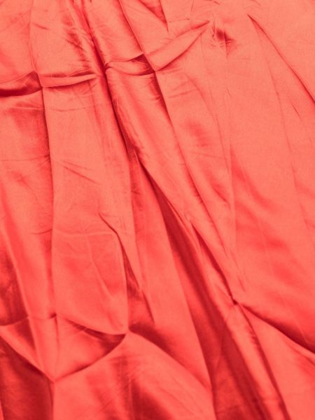 Hedvábné šaty Balenciaga červené