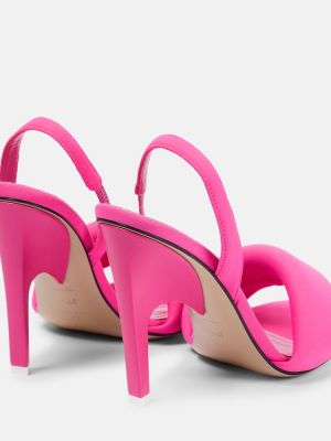 Sandály s otevřenou patou The Attico růžové