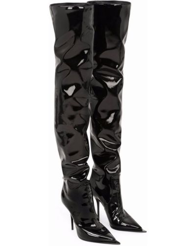 Botas altas con tacón Dolce & Gabbana negro