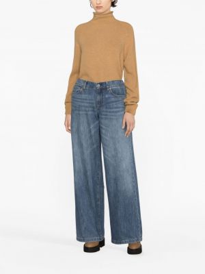 Jeansy relaxed fit Alice + Olivia niebieskie