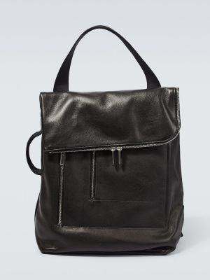 Rucsac din piele Rick Owens negru