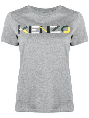 Tričko s potlačou Kenzo sivá