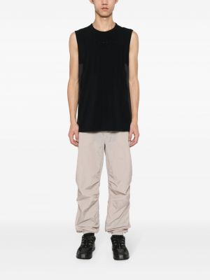 Žakárové kalhoty Calvin Klein béžové
