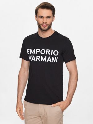 Priliehavé tričko Emporio Armani čierna