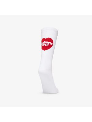 Ponožky se srdcovým vzorem Carhartt Wip bílé