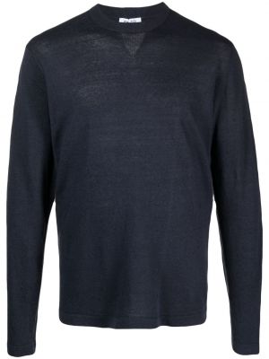 Pleten pulover z okroglim izrezom Paltò modra