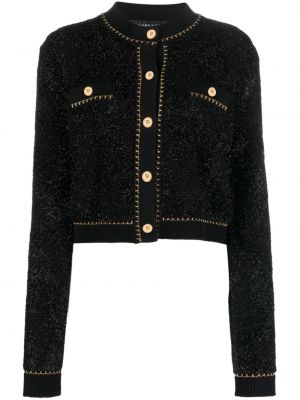 Tvīda jaka Versace melns