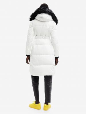 Zimní kabát Desigual bílý