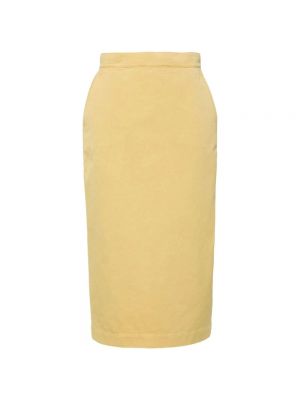 Spódnica midi Max Mara żółta