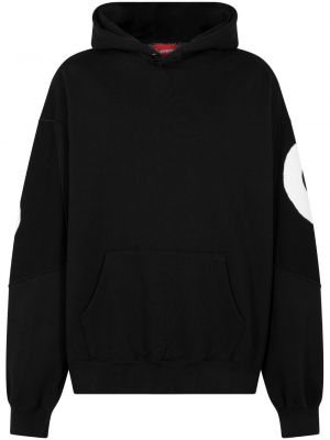 Žakardinis džemperis su gobtuvu Supreme juoda