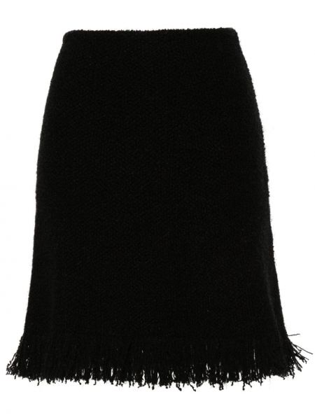 Minigonna di lana di seta Chloé nero