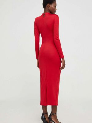 Dlouhé šaty Answear Lab červené