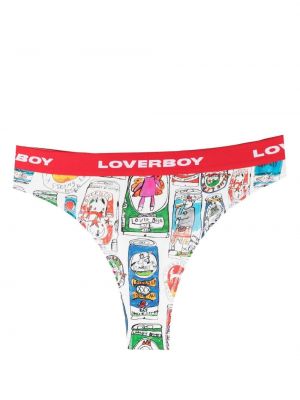 Trykt stringtruser Charles Jeffrey Loverboy rød