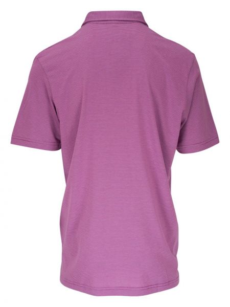 Medvilninis polo marškinėliai Peter Millar violetinė
