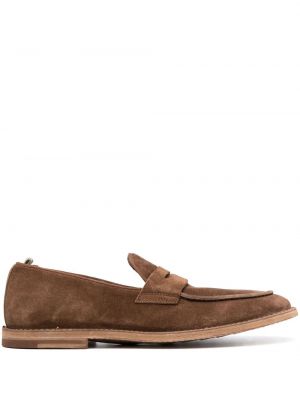 Loafers i mocka Officine Creative brun