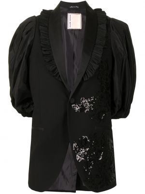 Floral paljett blazer Antonio Marras svart