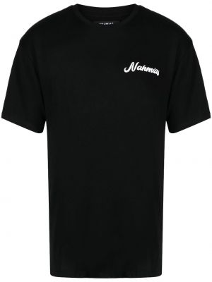 T-shirt aus baumwoll mit print Nahmias schwarz
