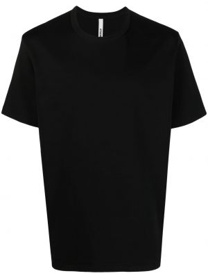 Памучна тениска с кръгло деколте Attachment черно