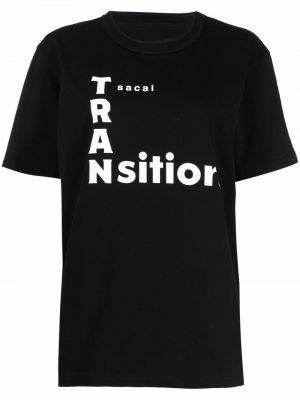 T-shirt Sacai svart