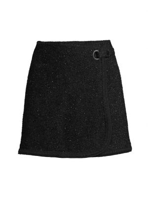 Твидовая юбка мини Jason Wu черная