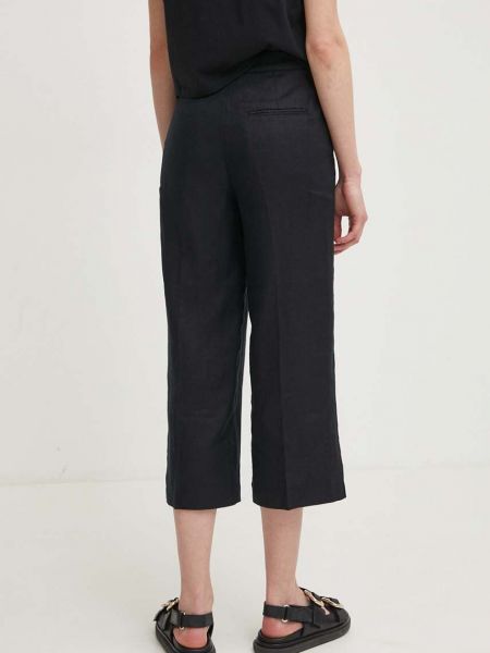 Pantaloni cu talie înaltă de in United Colors Of Benetton negru