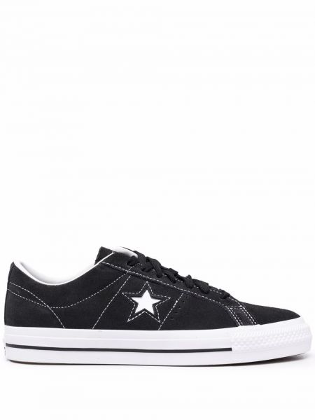 Sneakers con motivo a stelle Converse One Star nero