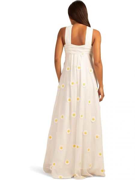 Платье в цветочек Trina Turk белое