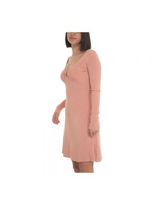 Mini vestido con escote v Guess rosa