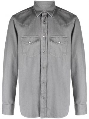 Rifľová košeľa Tom Ford sivá