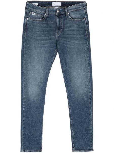 Skinny τζιν σε στενή γραμμή Calvin Klein Jeans μπλε