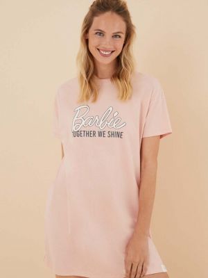 Koszula bawełniana Women'secret różowa