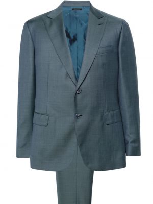 Gyapjú öltöny Brioni kék