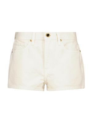 Shorts di jeans Khaite bianco