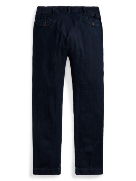 Bavlněné rovné kalhoty Ralph Lauren Rrl modré