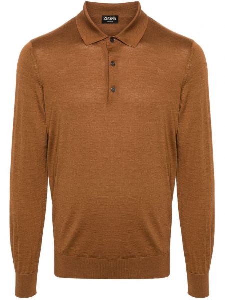 Poloshirt Zegna brun