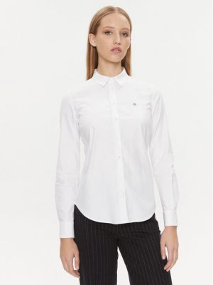 Košulja slim fit Gant bijela