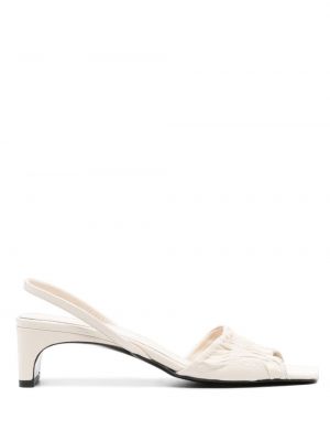 Sandály na podpatku Totême bílé