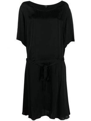 Saténové šaty Aspesi černé