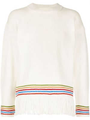 Вълнен пуловер Bode бяло