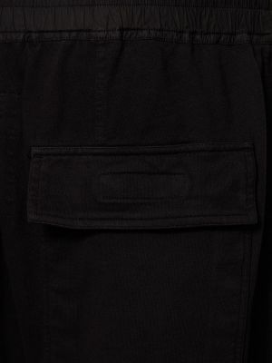 Pantalones con cordones de algodón Rick Owens Drkshdw negro