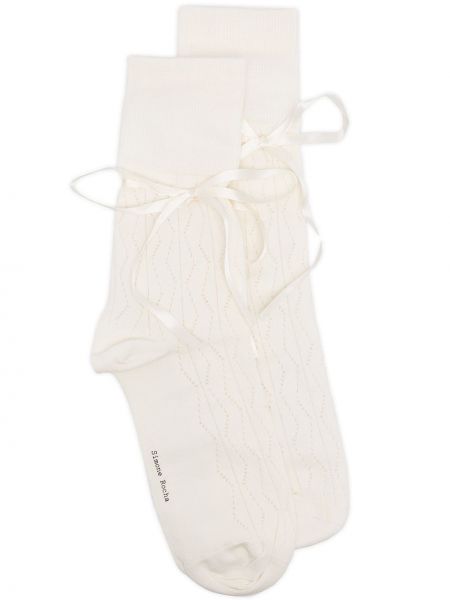 Calcetines con lazo Simone Rocha blanco
