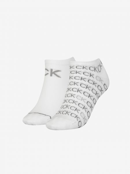 Pamut zokni Calvin Klein - fehér
