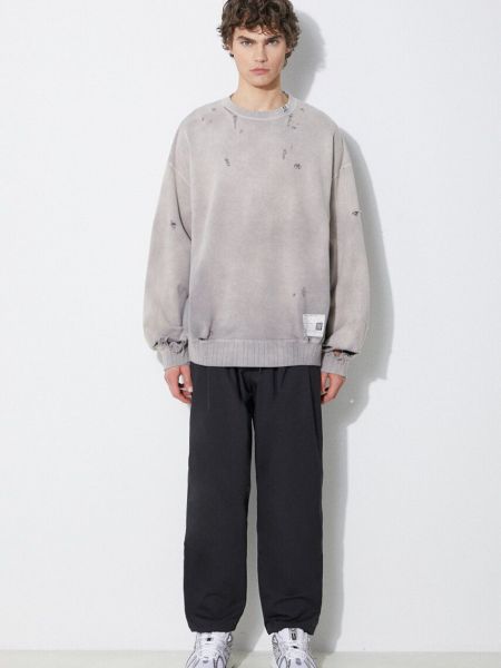Pamučna hoodie s kapuljačom s printom Maison Mihara Yasuhiro bež