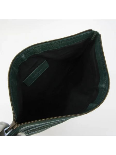 Bolso clutch de cuero retro Balenciaga Vintage verde