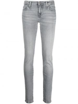 Slim fit skinny jeans 7 For All Mankind grau